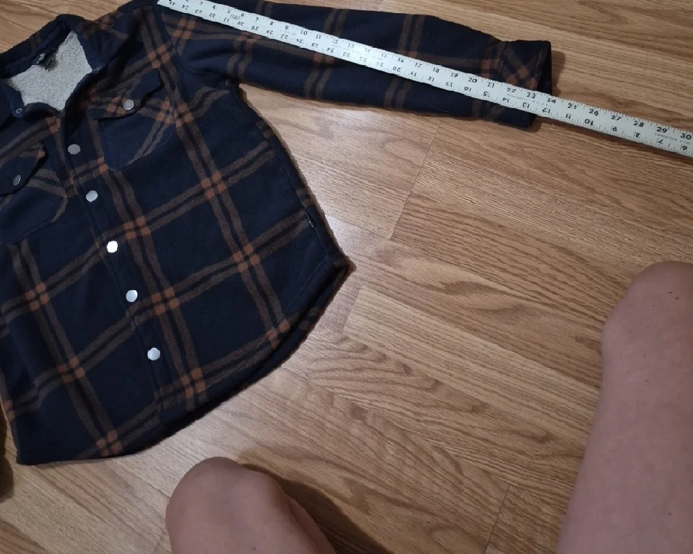 Eddie Bauer Kids Flannel Overshirt Snap Buttons Blue Plaid Long Sleeve Size XL